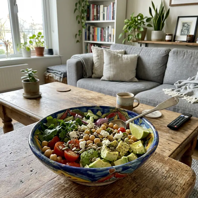 Bowl pois chiches-avocat